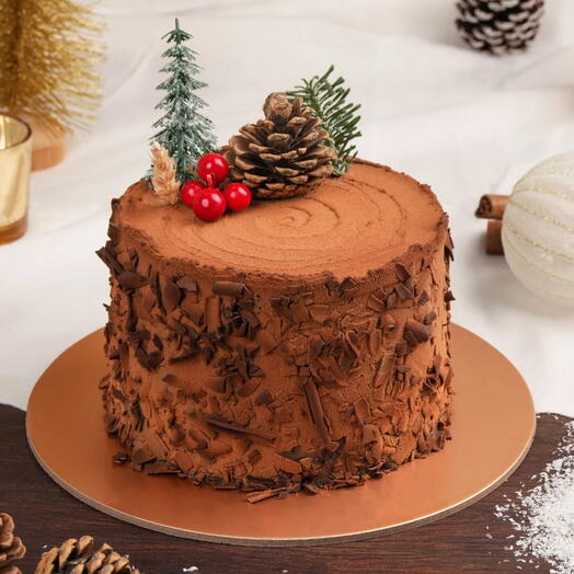 Holidays Celebrations Log Cake