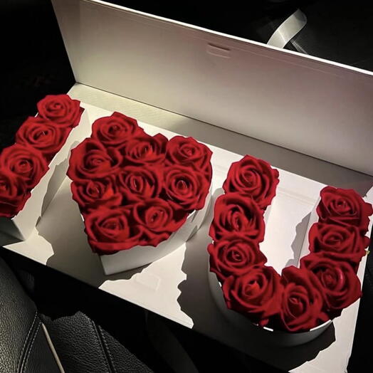 I love u red roses