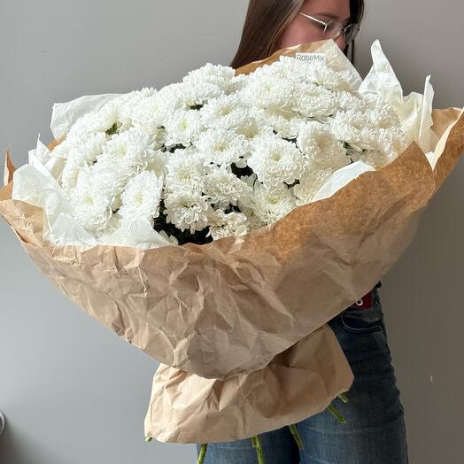 Букет из 15 хризантем wow