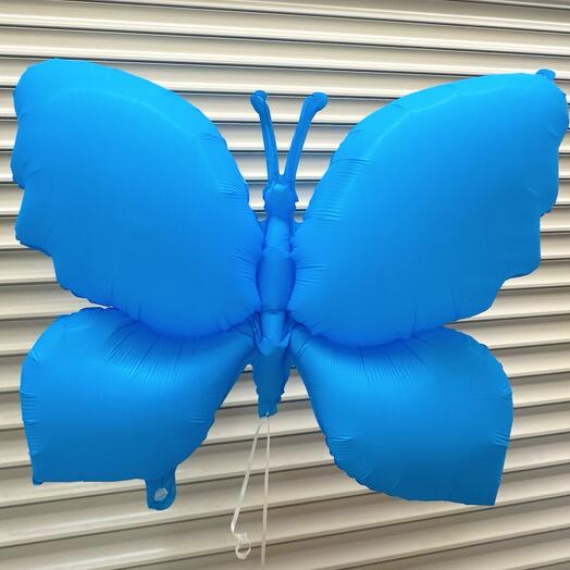 Шарик фольгированный в виде бабочки 🦋 матовой