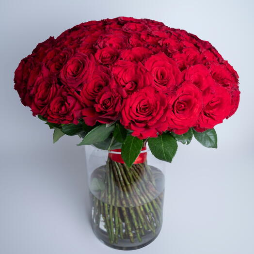 101 Red Roses Vase