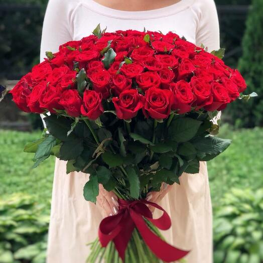 Bouquet of 101 red roses