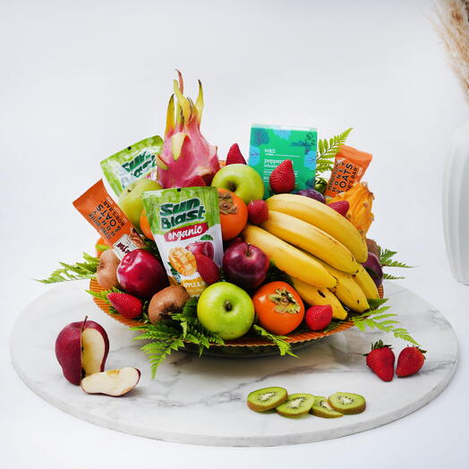 Healthy Fruit And Juice Platter