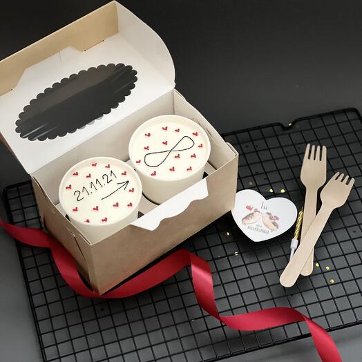 Торт в стакане cake to go на годовщину/можно изменить оформление