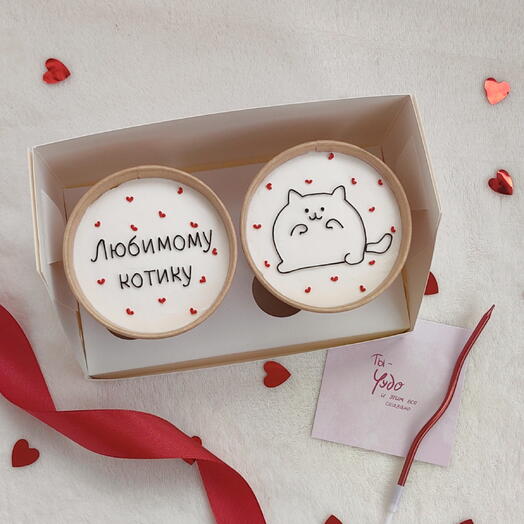 🎂Cake to go, Торт в стакане Любимому котику
