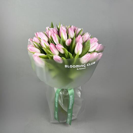 51 Pink Tulips Bouquet