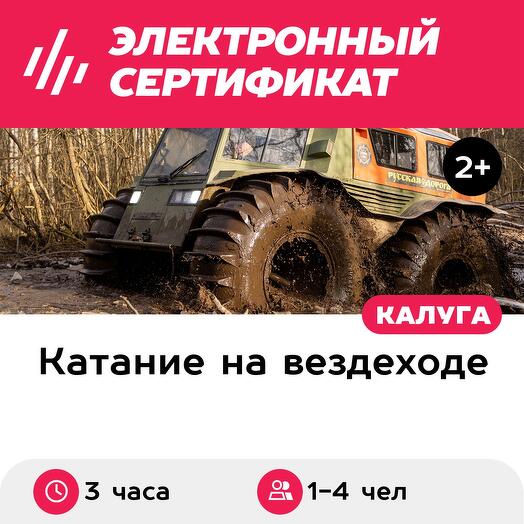 Подарочный сертификат Катание на вездеходе ШЕРП для 1-4 человек (3 часа) (Калужская область)