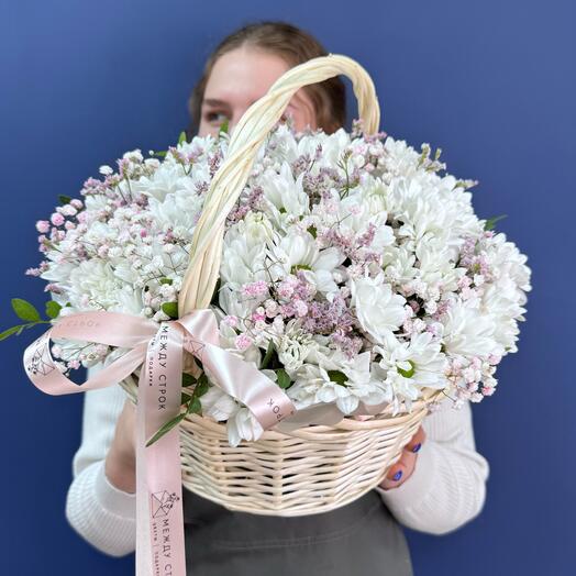 Корзина с ромашками💕