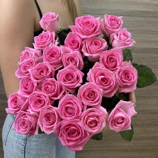 Bouquet of 27 pink roses