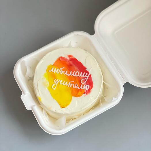 Учителю, бенто торт