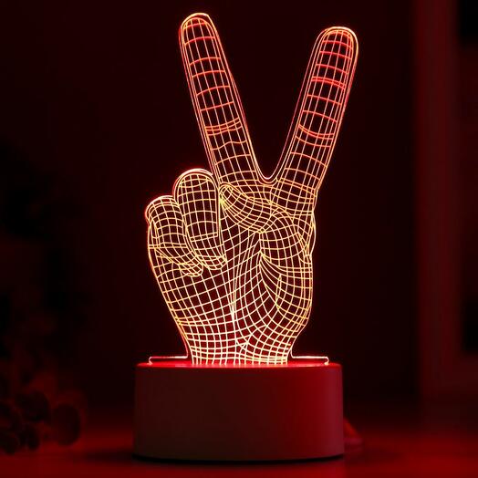 Светильник "Победа" LED RGB от сети 9,5х10х19 см, Декор в Москве ...