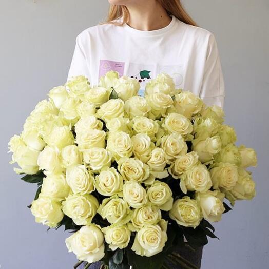 51 white roses