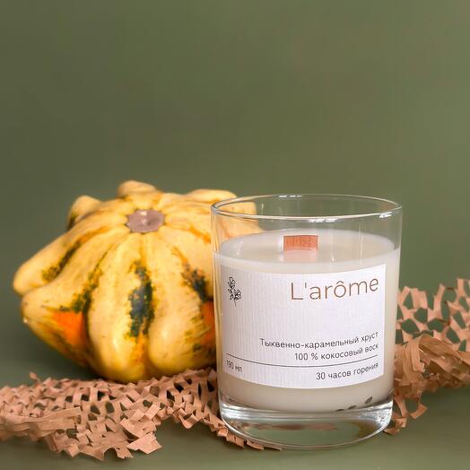 Свеча с ароматом «Тыквенно-карамельный хруст»