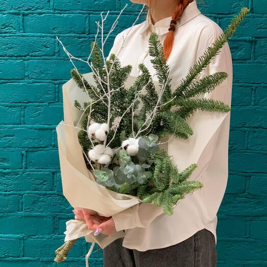 Ramo de Nobilis (abeto) y eucalipto