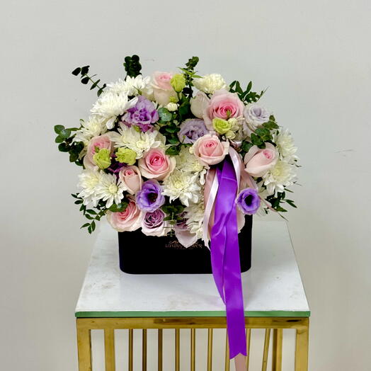 Purple flower box