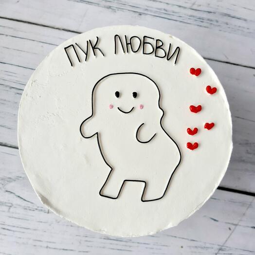 Бенто торт 750гр пук любви второй половинке на день влюбленных