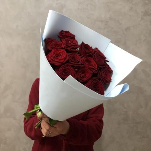 Rosas rojas 40-50cm 15 piezas en papel DECORATIVO