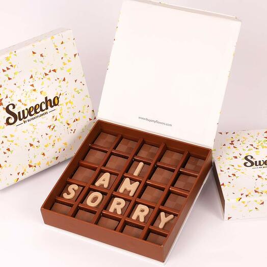 I Am Sorry Chocolates By Sweecho