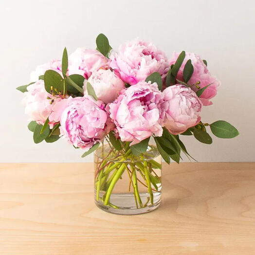 Sweety 11 Pink Peonies Vase
