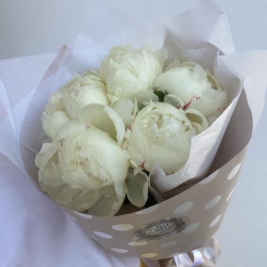 White peonies