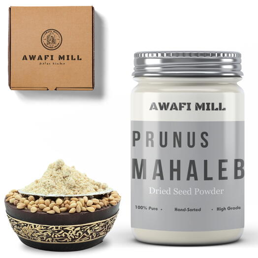 AWAFI MILL Mahaleb Seed Powder | St Lucie cherry kernels - Bottle of 100 Gram