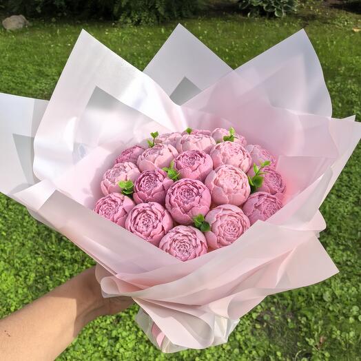 Съедобный букет из шоколада. Шоколадные пионы