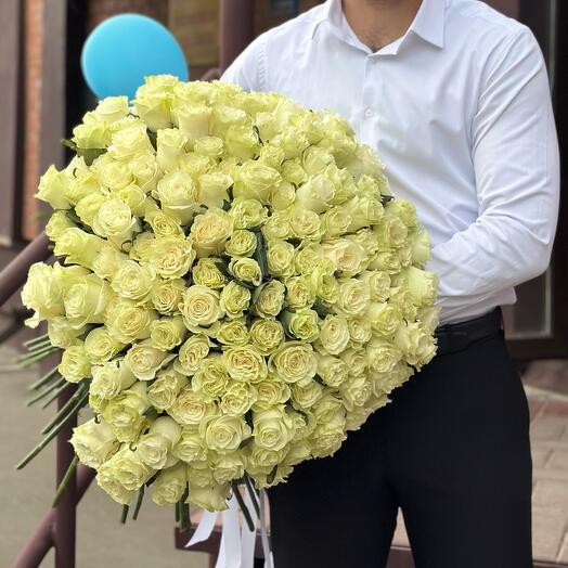 💐💘Белая Роза 151 шт