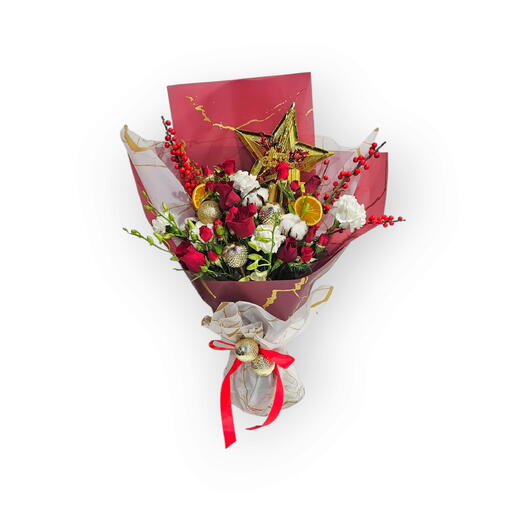 Christmas Greeting flower Bouquet