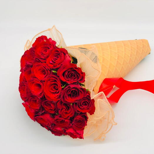 Cone Red bouquet