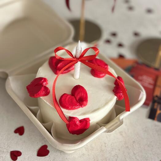 Бенто торт на 14 февраля парню, девушке, на день всех влюбленных , День Святого Валентина
