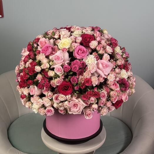 Mushroom Box with roses