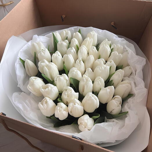 White tulips