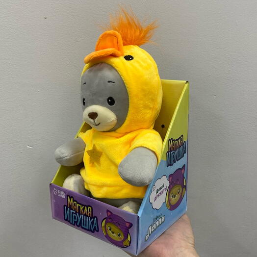 Мишка в костюме утенка