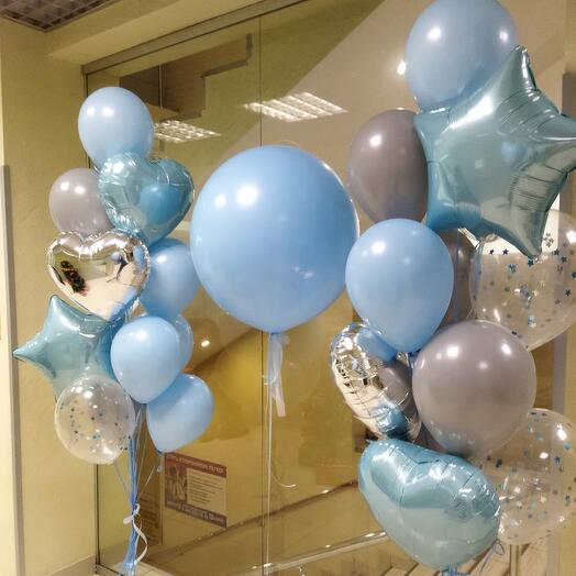 Set of balls 25. Blue balls