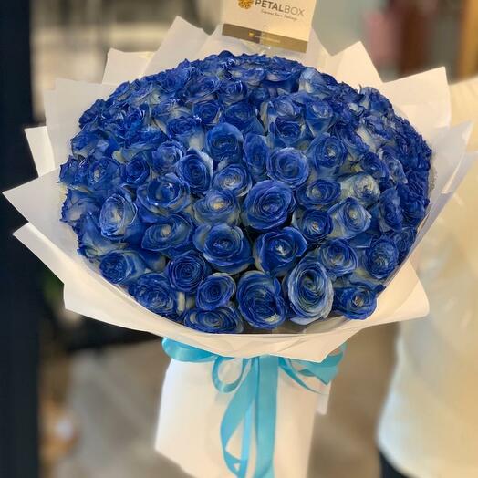 Blue Roses Spray Colors