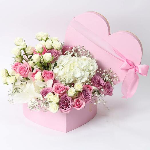 Pure Heart Flower Box