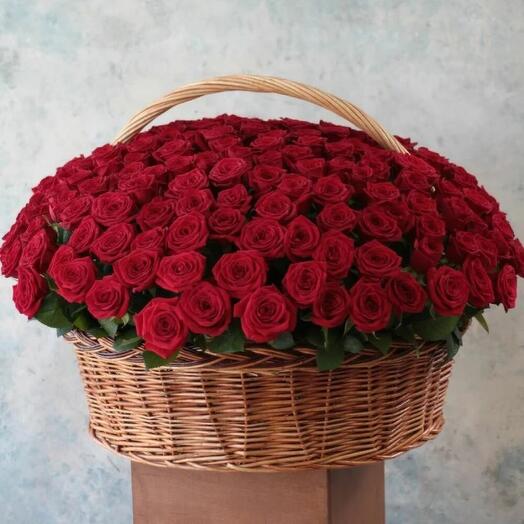 201 Roses Basket Of Love