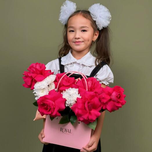 Цветочная сумочка "Малинка"