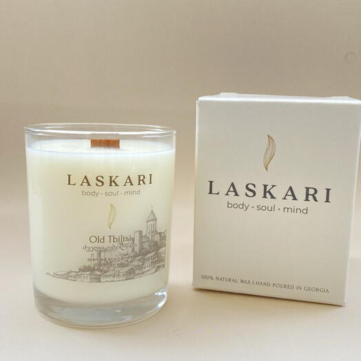 Свеча OLD TBILISI в подарочной коробке | Natural scented candle OLD TBILISI in gift box 240 ml LASKARI™