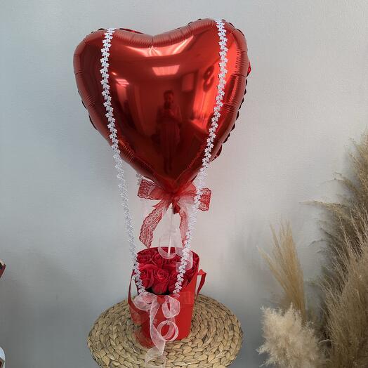 Букет сердечный из мыла