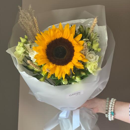 Sun bouquet 🌼солнечный летний букет с подсолнухом