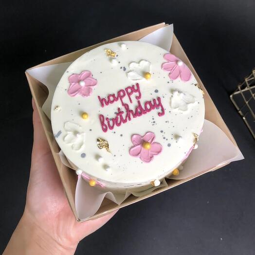 Bento-pastel "Flores" feliz cumpleaños