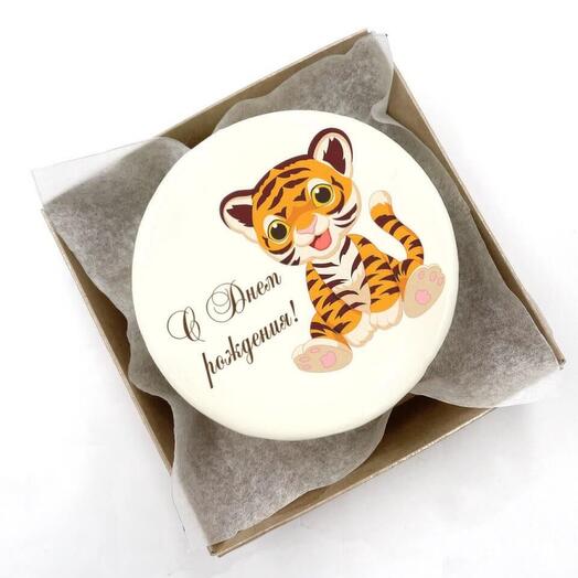 Муссовый бенто торт-открытка с Днем рождения