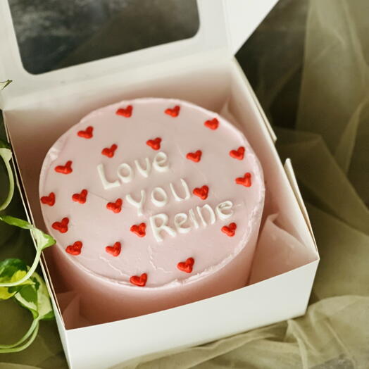 Valentine special bento cake