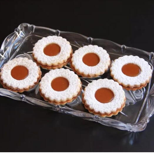 Galletas de mantequilla con caramelo salado