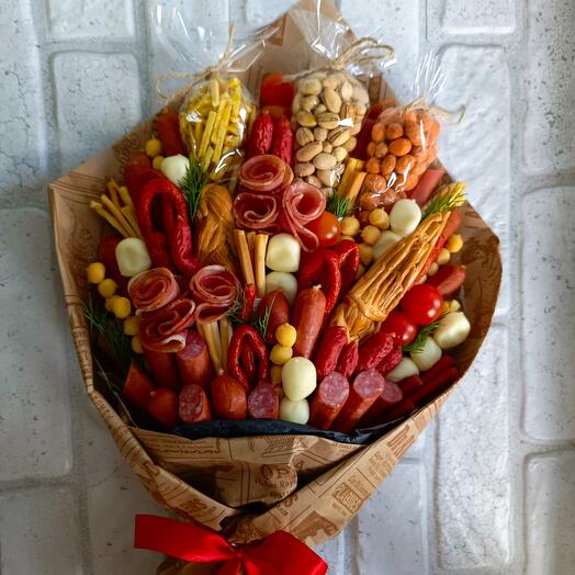 Bouquet de salchichas para hombre