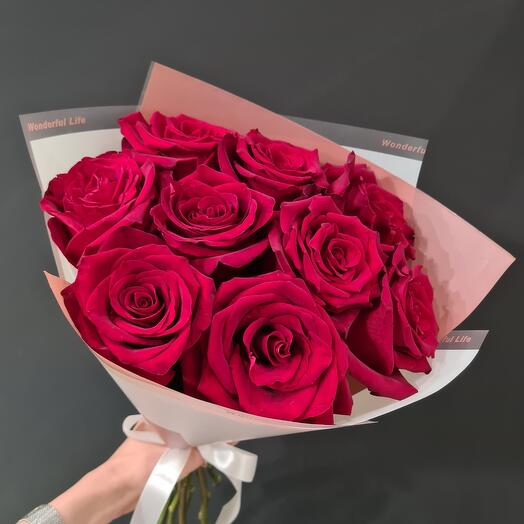 Monobloque de rosas rojas