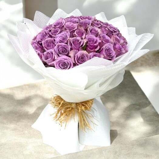 Purple rose bouquet 💐