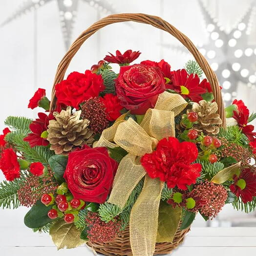 Christmas Basket arrangement