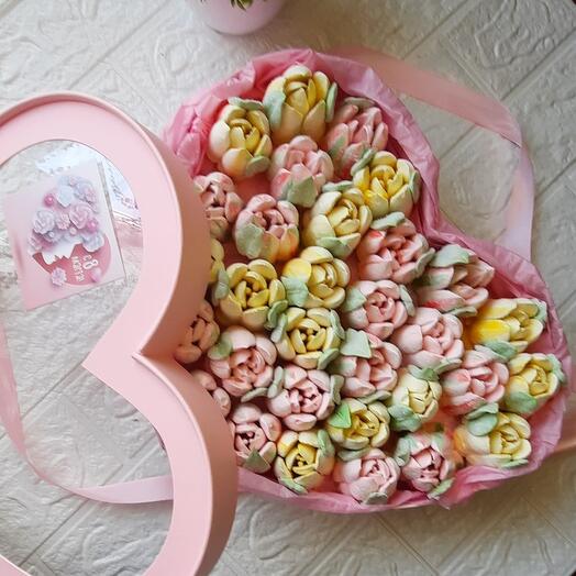 «Сердце» зефирная коробочка